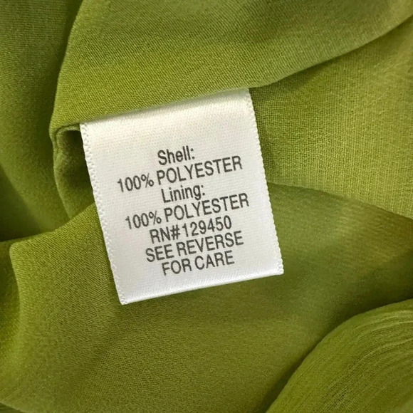 NWT Apt. 9 Womens Pleated Neck Sleeveless Green top Blouse Lined Shirt Sz L - Picture 7 of 8